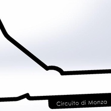 Circuito monza automobilismo 3d print model - Mito3D