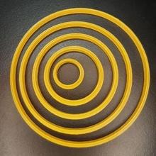 circular Galleta cortadores cortador circulos Pastelería tienda geométrico 3d print model - Mito3D