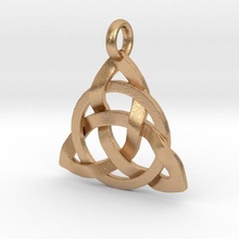 circular knot pendant various pendulous circle 3d print model - Mito3D