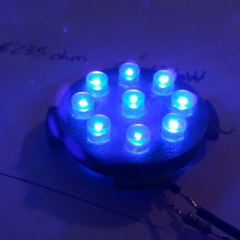circular led light gadget 3D print model - Mito3D