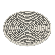 circular maze game labyrinth toy ball 3d bench benchmark benchy 3d print model - Mito3D