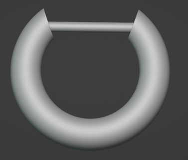 circular pendant 2 pieces 3d print model - Mito3D