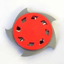 circular viu a lâmina do estilo giratório porcas m8 jogo spinners fidget mão spinenrs 3d print model - Mito3D