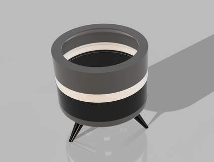 circolare tri pots pentole potsprint3d impianti pots3d 3d print model - Mito3D