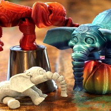 circo elefante 3d print model - Mito3D