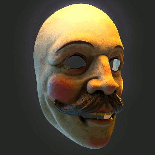 circus mask 30s 3d print model - Mito3D