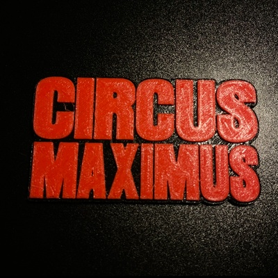 circus maximus travis scott logo art tour 2024 rap hip hop 3d print music concert 3d print model - Mito3D