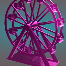 circus wheel 3d print model - Mito3D