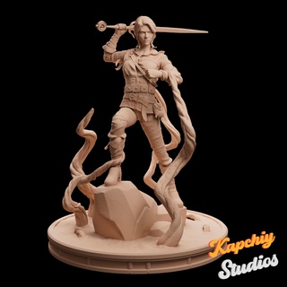 ciri - witcher 3 collectibles 3dprint print videogames geralt statue 3d print model - Mito3D