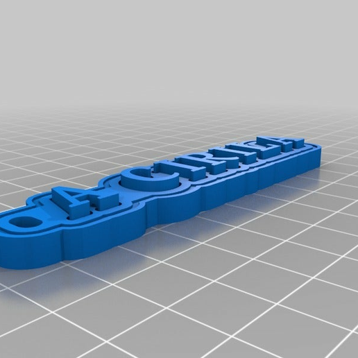 cirila 20 ver 2 customized keychains 3D print model - Mito3D