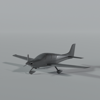 cirrus sr22 sr20 général aviation Cessna cornemuseur miniature échelle avion 3d print model - Mito3D