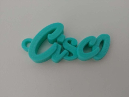 cisco keychain francisco llavero keychains 3d print model - Mito3D