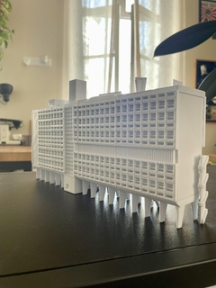 cit strahlend marseille le corbusier Architektur Stadt Modell Brutalist Brutalismus 3d print model - Mito3D