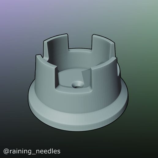 kale boya tencere Kulp destek 3D print model - Mito3D