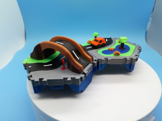 cities - bridge v1 littlecities toys toy miniature playset 3d print model - Mito3D