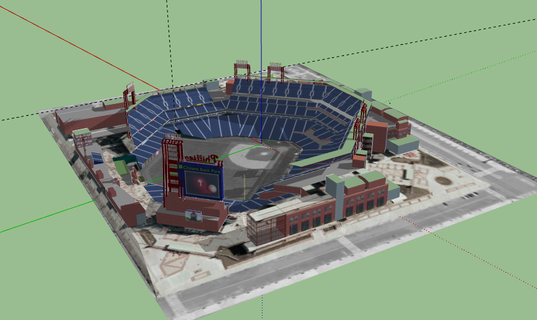 ciudadanos banco parque Filadelfia phillies estadio utilizar 2023 fútbol nfl nba mlb nhl 3d print model - Mito3D