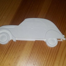 citro 2cv profile 1 20 scale car because youngtimer young timer oldtimer former legend citroen ds traction french auto automobile france rafters andré mehari gs cx friend6 friend8 3d print model - Mito3D