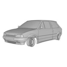 Citroen ax spor 3d Yazdır model döküm poli araba rc yuva miniz Tamiya Kyosho 3d print model - Mito3D