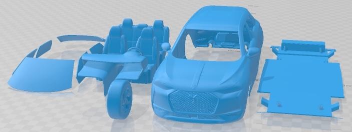 Citroen ds3 geri dönüş 2018 yazdırılabilir araba oyun yuva ölçülü Tamiya rc miniz hobi mikro 3d print model - Mito3D