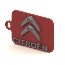 citroen key ring various logo keychain 3d print model - Mito3D