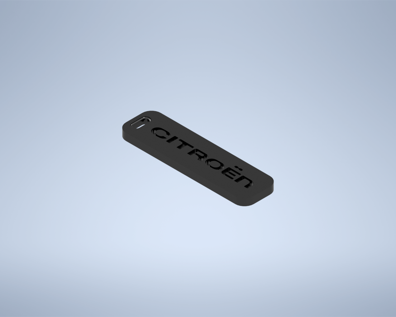 Citroën porte clés psa emblème clé mode conception 3D print model - Mito3D