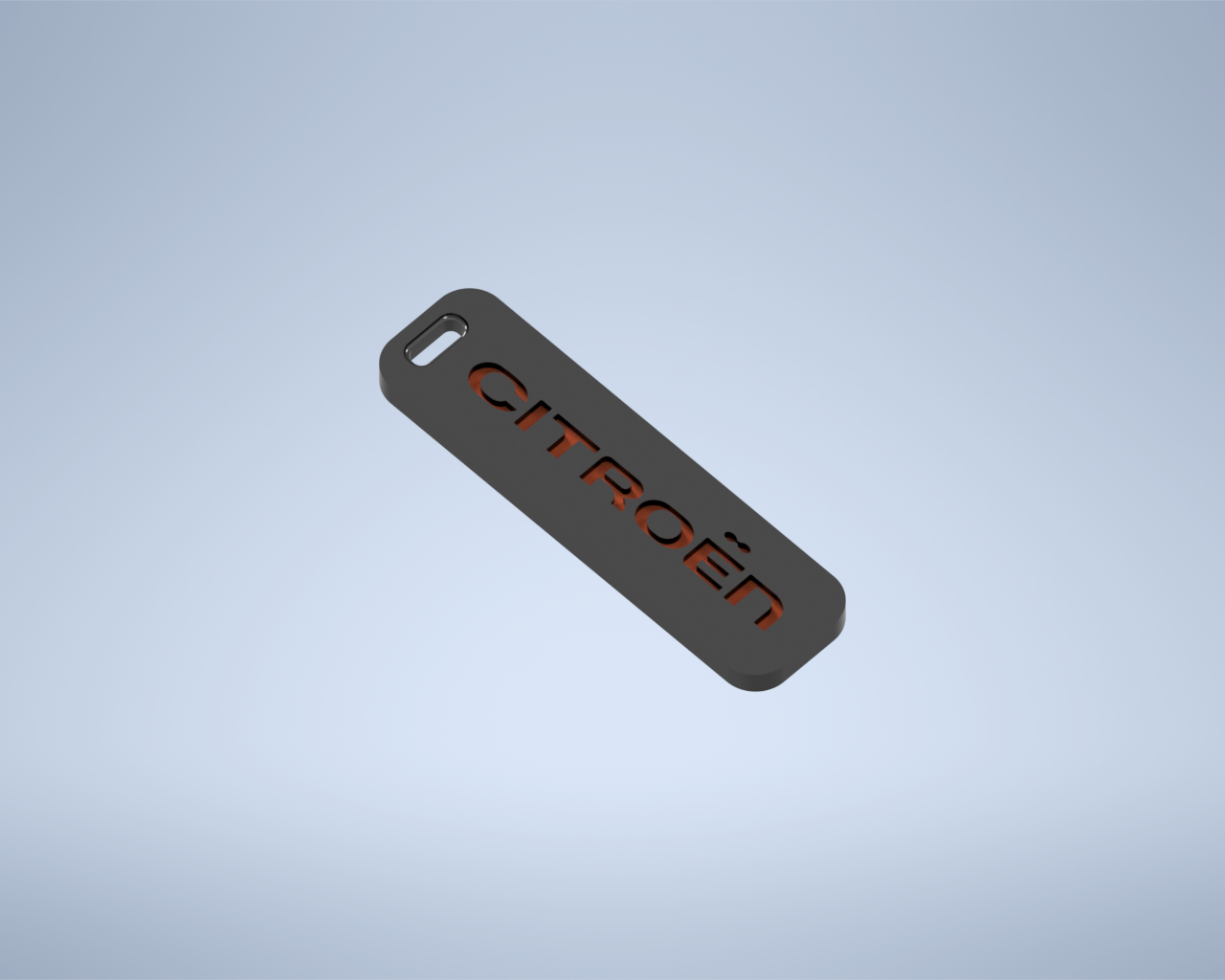 Citroen Schlüsselbund Schlüsselring psa Emblem Schlüssel Mode Design 3D print model - Mito3D