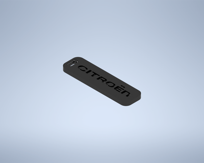 Citroen chaveiro psa emblema chave moda Projeto 3d print model - Mito3D