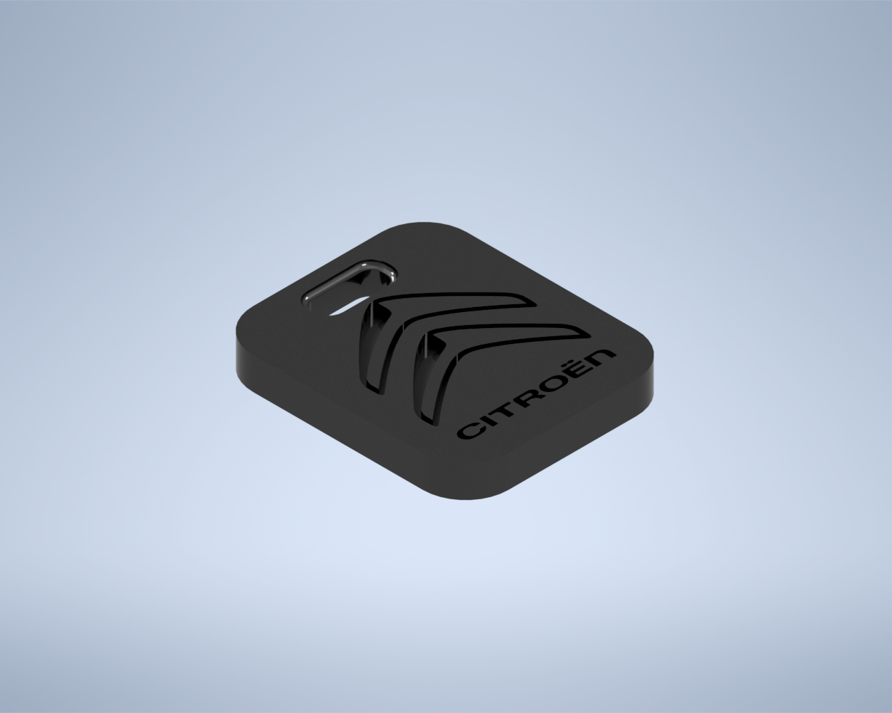 citroen logo emblem keychain keyring psa key fashion design 3D print model - Mito3D
