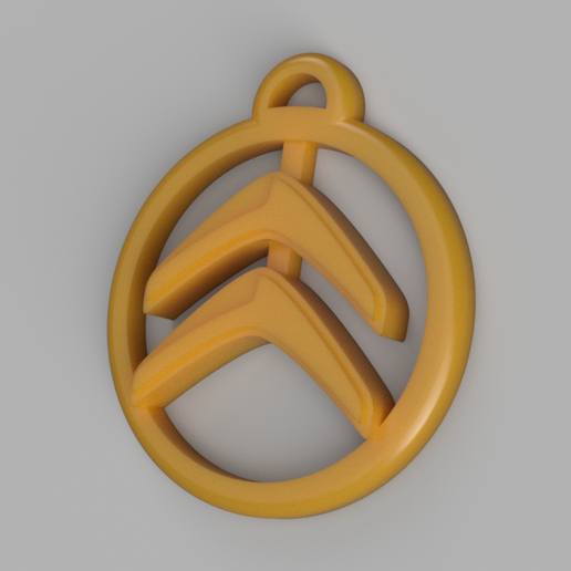 Citroën logo porte clés 3D print model - Mito3D