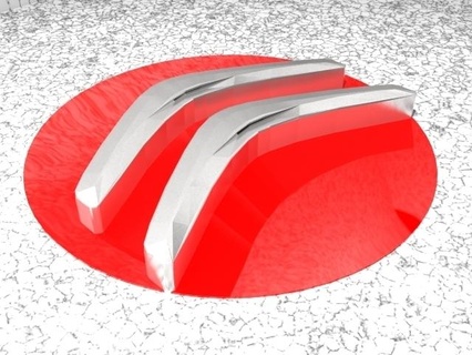Citroën logo porte clés chose 3d print model - Mito3D