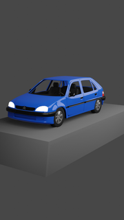 Citroen saxo 11 Citro auto automóvel veículo 3d print model - Mito3D