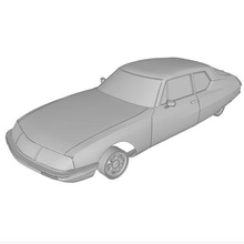 Citroen sm 3d Yazdır model döküm poli araba rc yuva miniz Tamiya Kyosho 3d print model - Mito3D