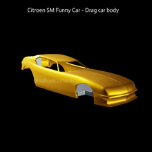 citroen sm funny car - drag body citr en funnycar slot diecast model kit france 3d print model - Mito3D