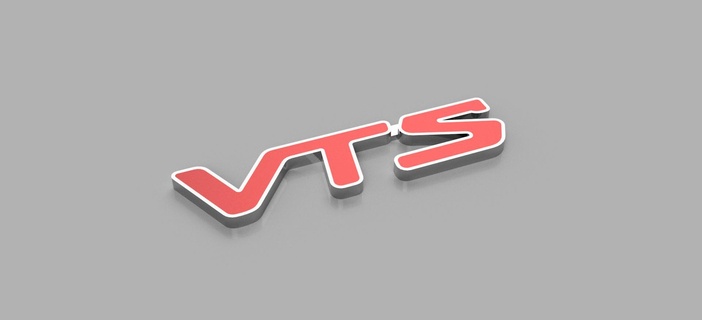 citroen vts distintivo logo emblema logotipo coche macchina 3d print model - Mito3D