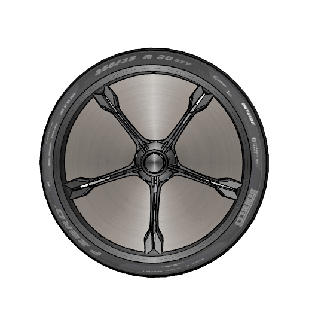 citroen wheels front rear pirelli pzero nero tires wheel car detail high poly rim tire race tread accessories 3d print model - Mito3D