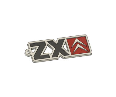 Citroen zx anahtar yüzük anahtarlık nostaljik Citroen zx şerit araba 3d print model - Mito3D