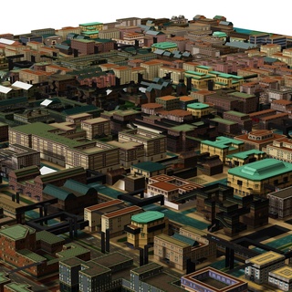 città 3d modello stampa obj fbx progetto creare gioco pronto Scarica ottenere grande cartone animato 3d print model - Mito3D