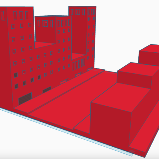 cidade diorama arquitetura arte brinquedo exibição 3D print model - Mito3D
