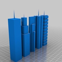 Stadt Generator Architektur Gebäude Strukturen 3d print model - Mito3D