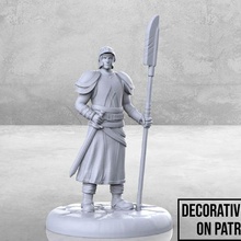 city guard - tabletop miniature game army dnd dungeons dragons fantasy gaming ity male man mini rpg soldier toy 3d print model - Mito3D