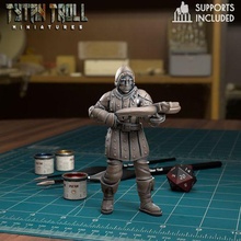 city guard 02 - pre-supported game dnd minature minis mini dungeons dragons 32mm tytantroll miniatures patreon guards fantasy 3d print model - Mito3D
