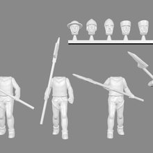 garde de la ville hommes d'armes miniatures expansion art personnes 3d print model - Mito3D