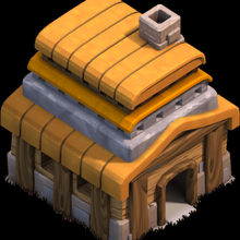 city hall clash clans game hdv guildhall 3d print model - Mito3D
