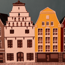 ville Maisons h0 bâtiments maison Rostock train buildings_structures 3d print model - Mito3D
