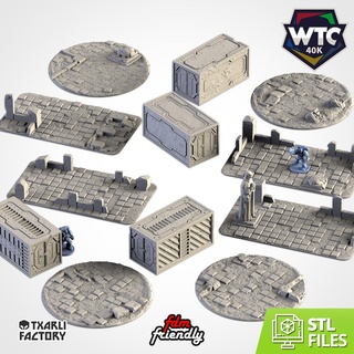 Stadt Ruinen wtc einstellen 02 Hammer Krieg System Szenografie Terrain Szenarien Landschaft Bereich 3d print model - Mito3D