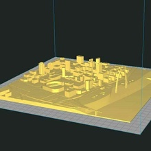 Kent kaçış aziz Louis mimari binalar şehir manzarası topografya st bina manzara 3d print model - Mito3D