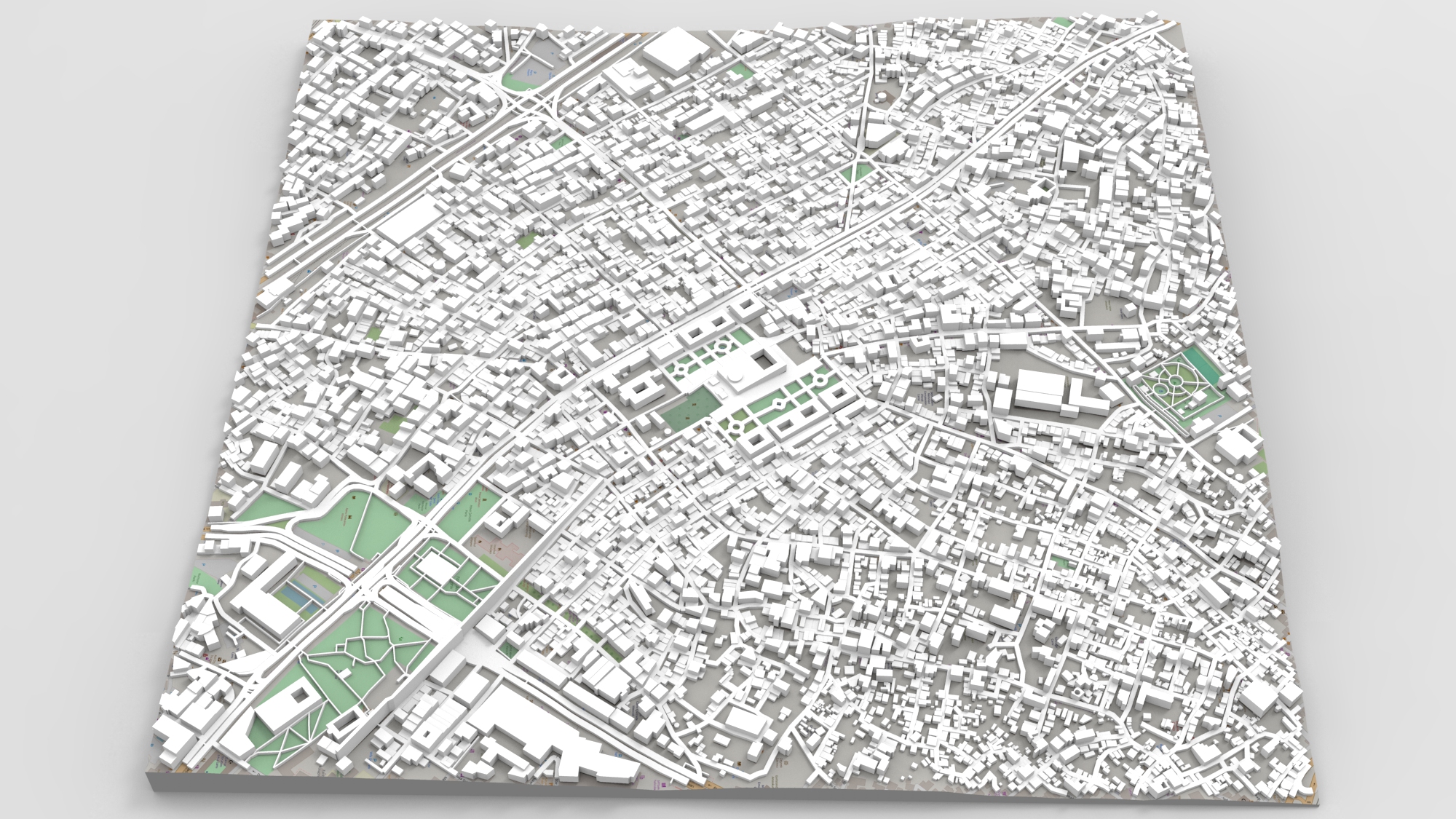 cityscape istanbul turkey landscape nature green altitude river lake terrain staellite valley hill highlands exterior city map road skyscraper architecture 3D print model - Mito3D