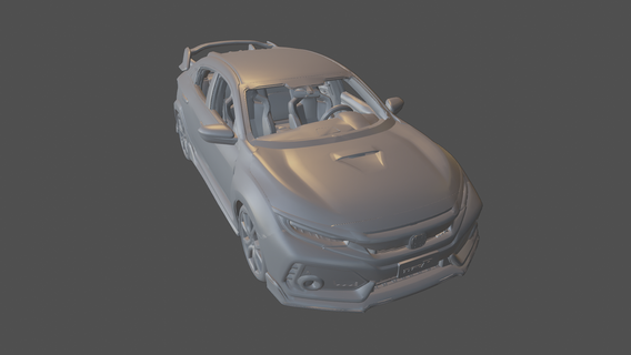 civic type r civic type r vehicle car sedan sports 2022 2023 2021 2020 new realistic toy model 3d print  3d print model - Mito3D