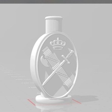 civile guardia logo shisha narghilè boccaglio bong ugello estrusore adattatore 3d print model - Mito3D