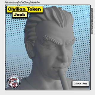 civilian token - jack kirby marvel crisis protocol 3d print model - Mito3D